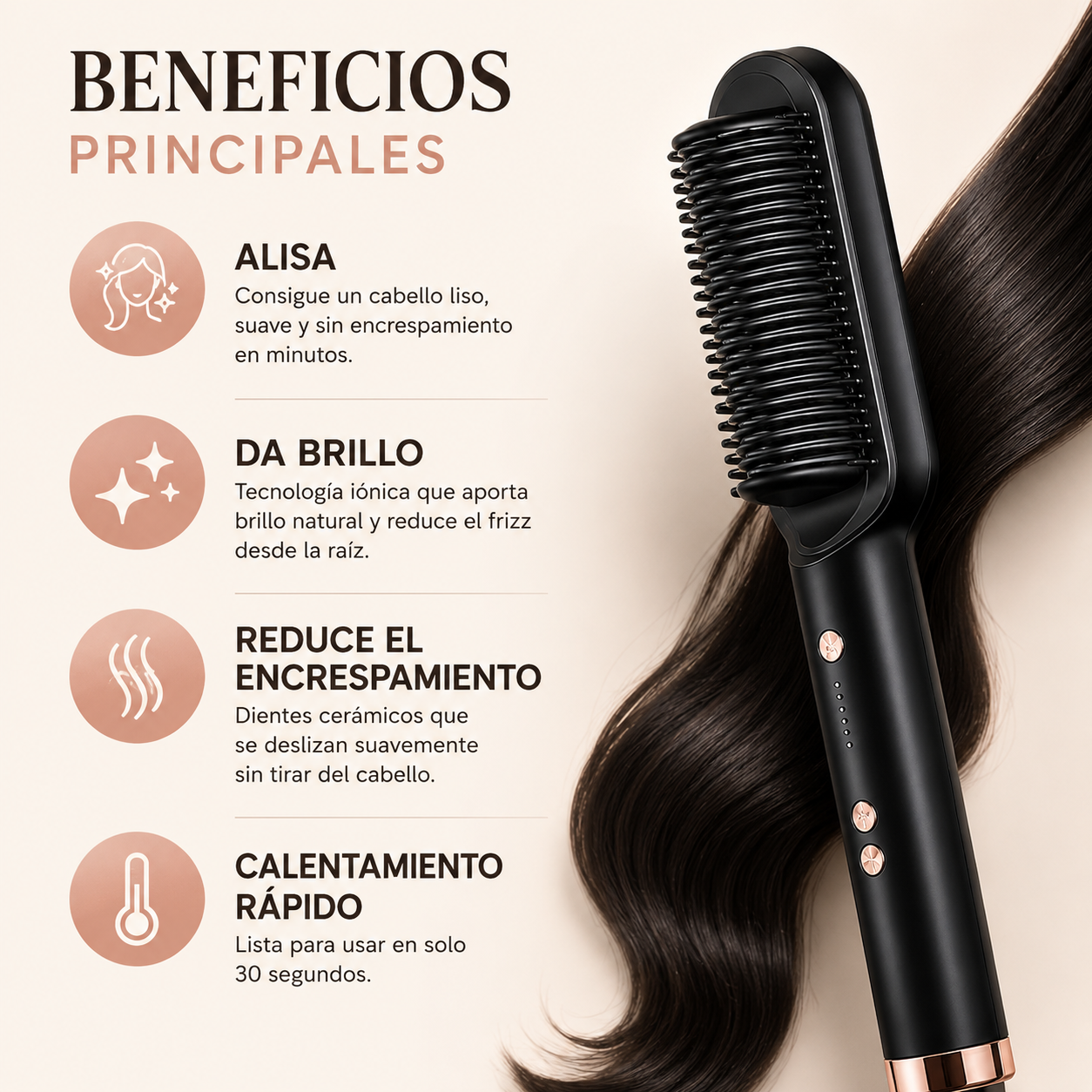 Cepillo alisador profesional